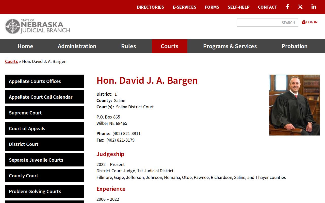 Burchard court docket and Pawnee County court records context