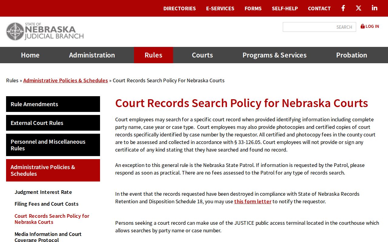 Pawnee County case search public terminal policy