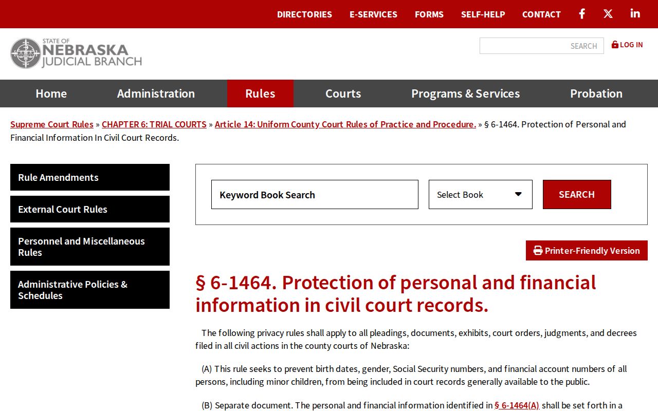 Pawnee civil docket County Court records