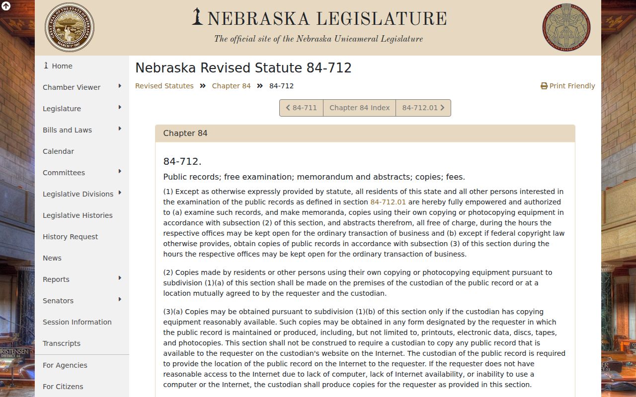 Pawnee County court records Nebraska Public Records Act source
