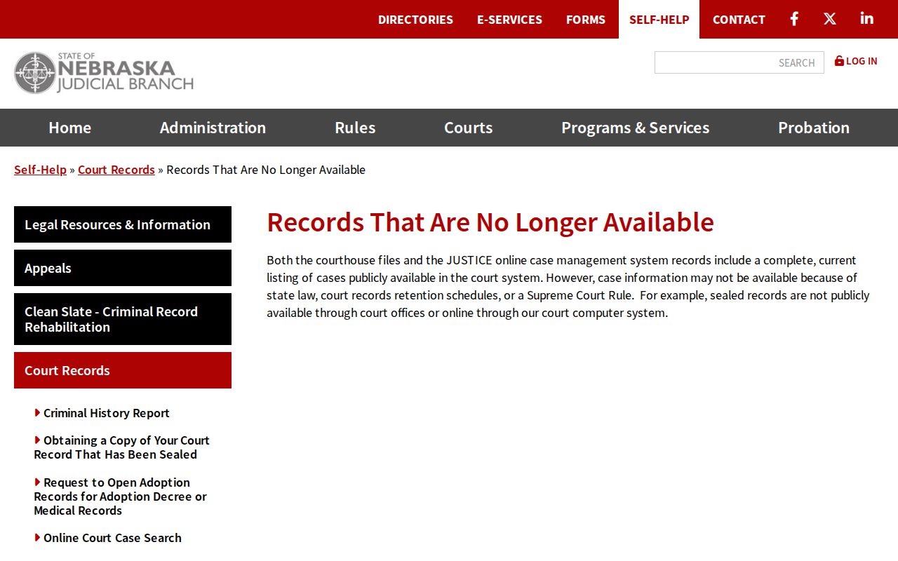 Pawnee County court records unavailable-record guidance