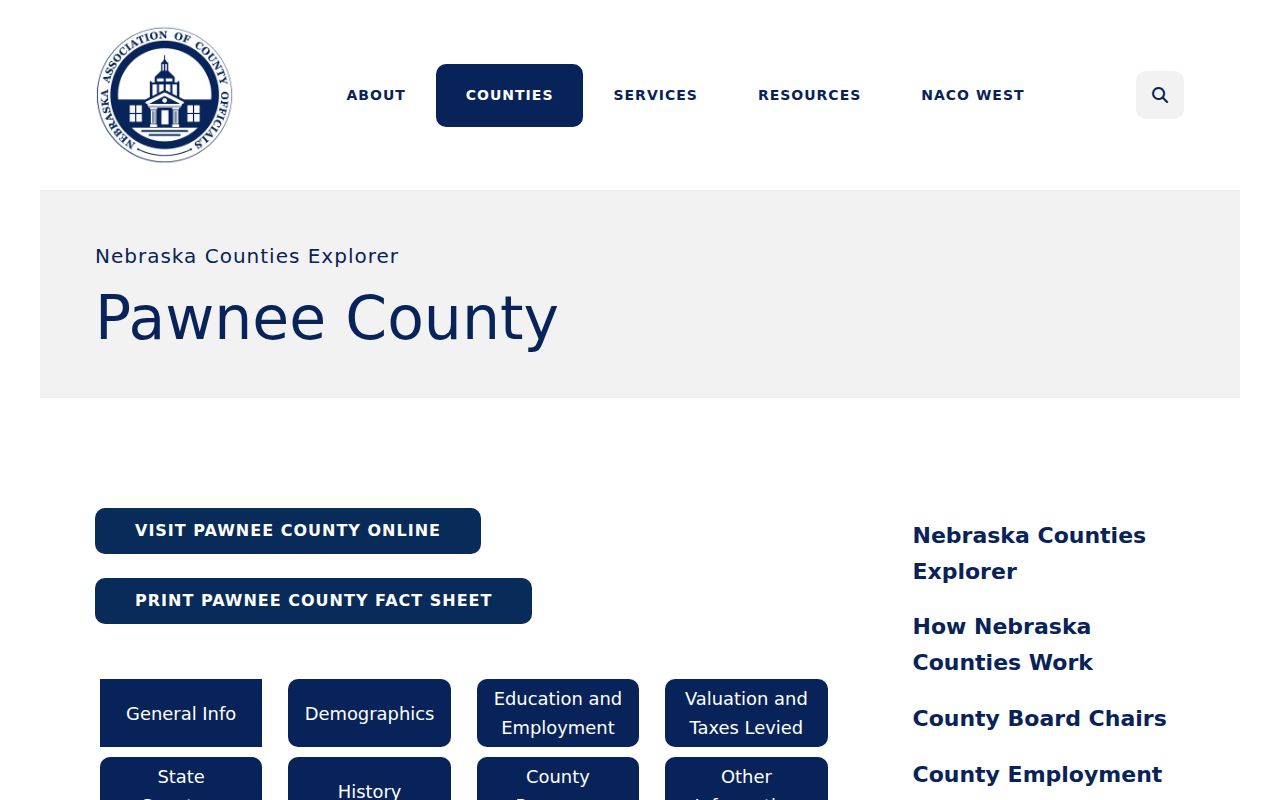 Table Rock court docket population and Pawnee County court access context